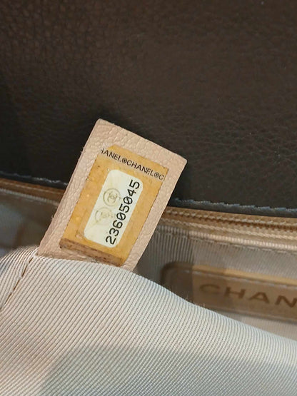 Chanel Label Click Small Quilted Calfskin Series 23