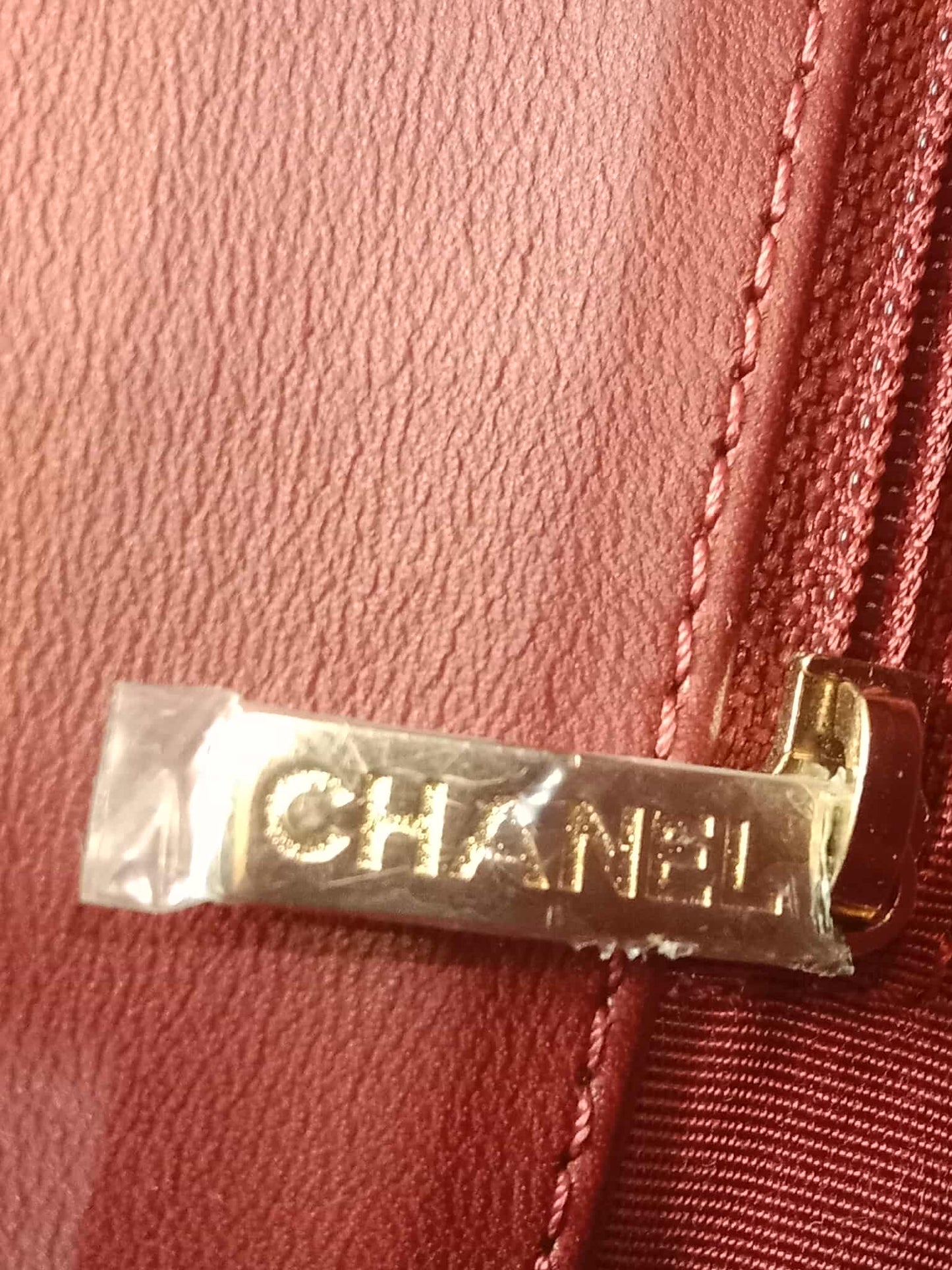 Chanel Boy Flap New Medium Burgundy Lambskin Series 22