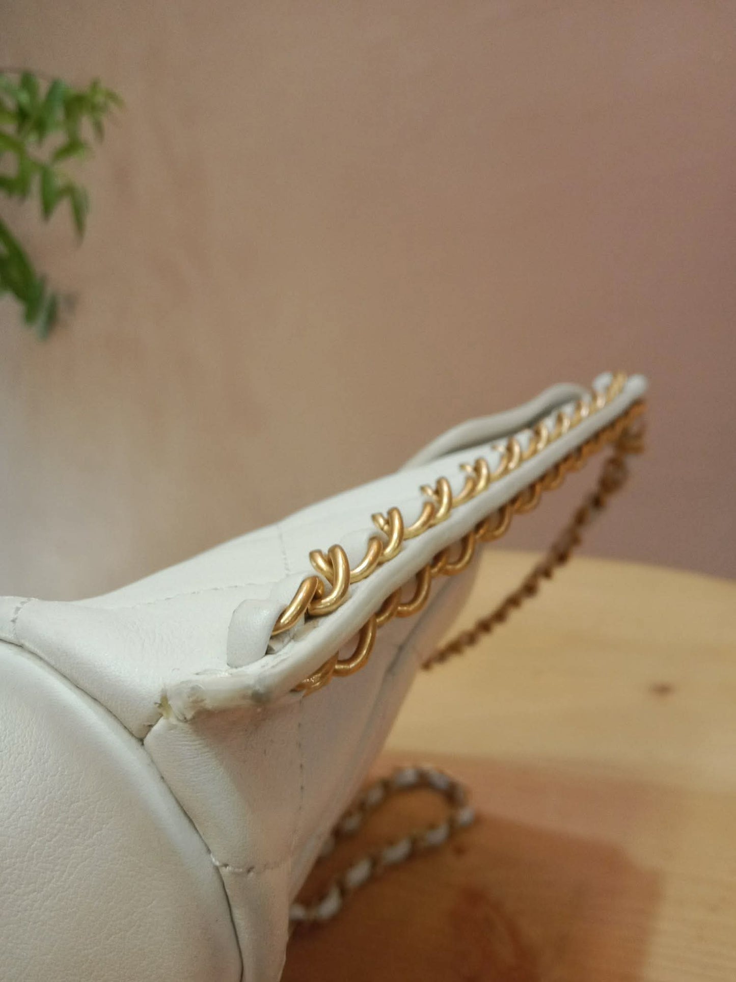 Chanel 21S Hobo Bag Qulted Lambskin White Series 31