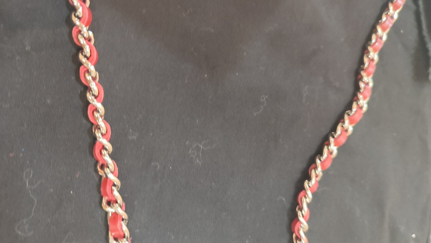 Chanel Wallet on Chain Red Lambskin Series 16