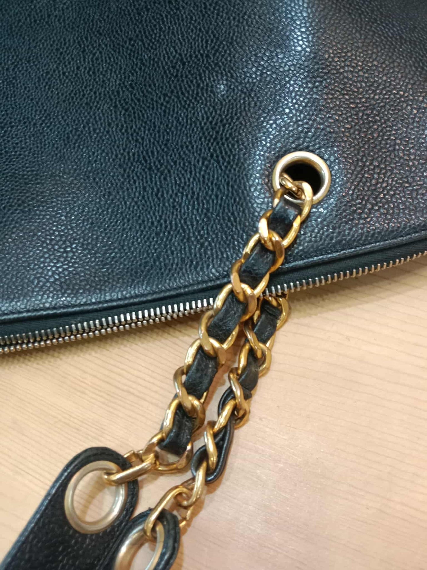 Chanel Timeless CC Shopper Tote Bag Caviar Black Series 3