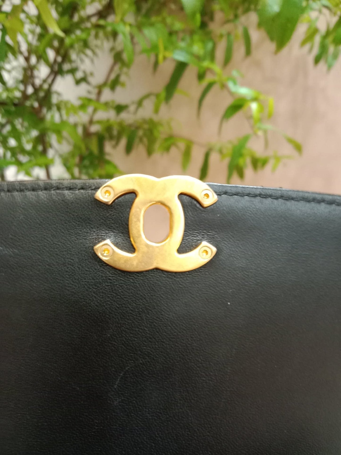 Chanel La Parisienne Quilted Lambskin Tophandle Bag Black Series 30