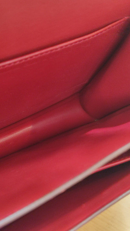 Hermes Constance 18 Red Courchevel Stamp Y Circle 1995