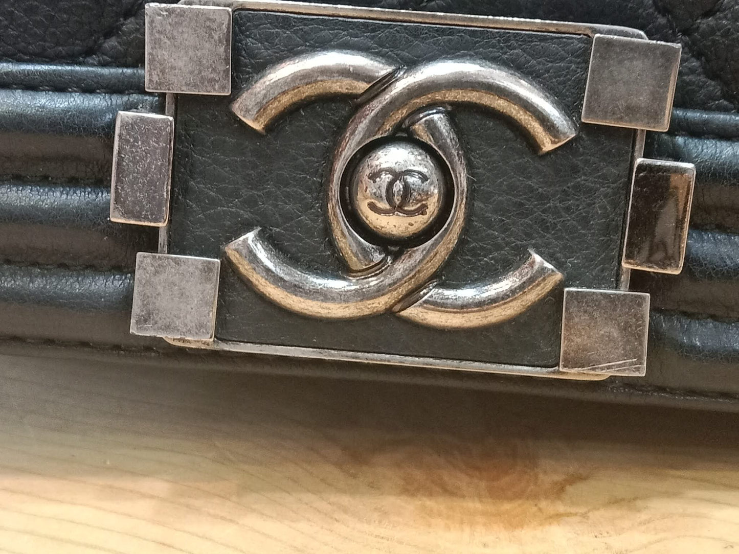 Chanel Le Boy Bag Black Caviar Small Series 23