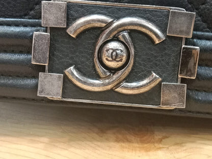 Chanel Le Boy Bag Black Caviar Small Series 23