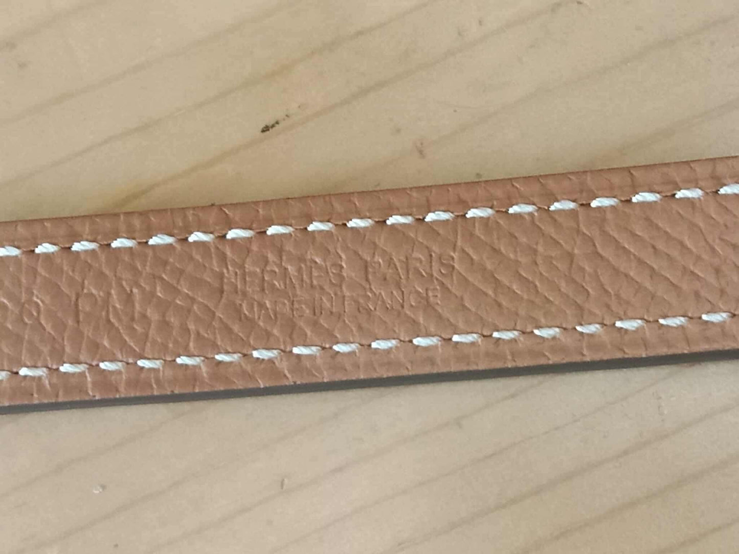 Hermes Lucky 15 Reversible Belt Swift/Epsom Gold/Noir Stamp Z 2021