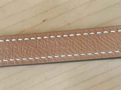 Hermes Lucky 15 Reversible Belt Swift/Epsom Gold/Noir Stamp Z 2021