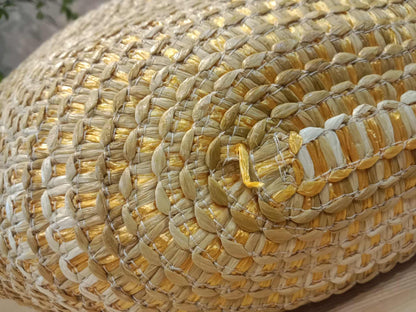 Jimmy Choo Mari Woven Raffia Tote Handbag