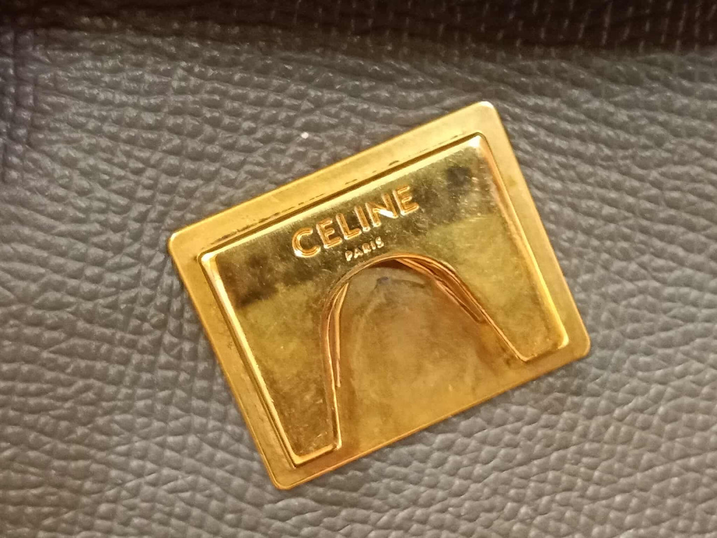Celine Mini Belt Bag Grey in Grained Calfskin GHW