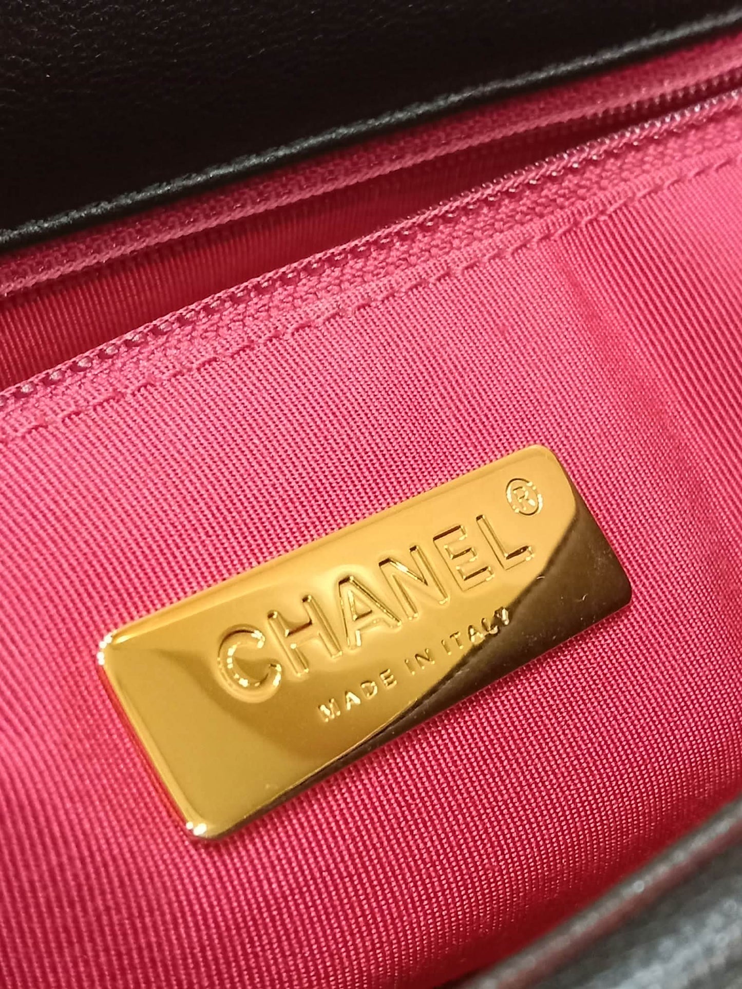 Chanel 19 Lambskin Large Black Series30