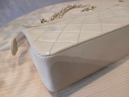 Chanel Vintage Beige Lambskin Bag Series 1