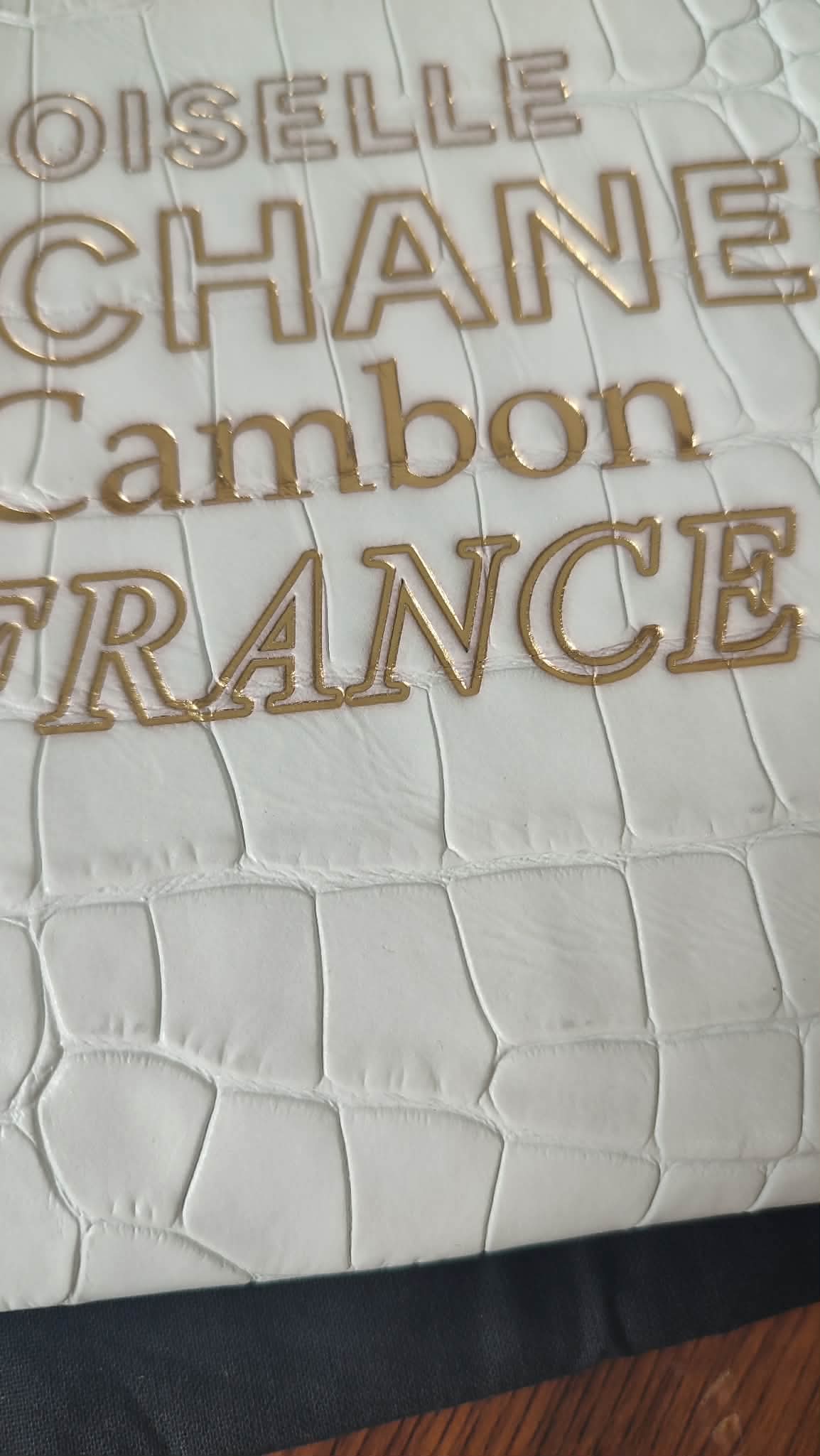 Chanel OCase Croc Embossed White Series 28