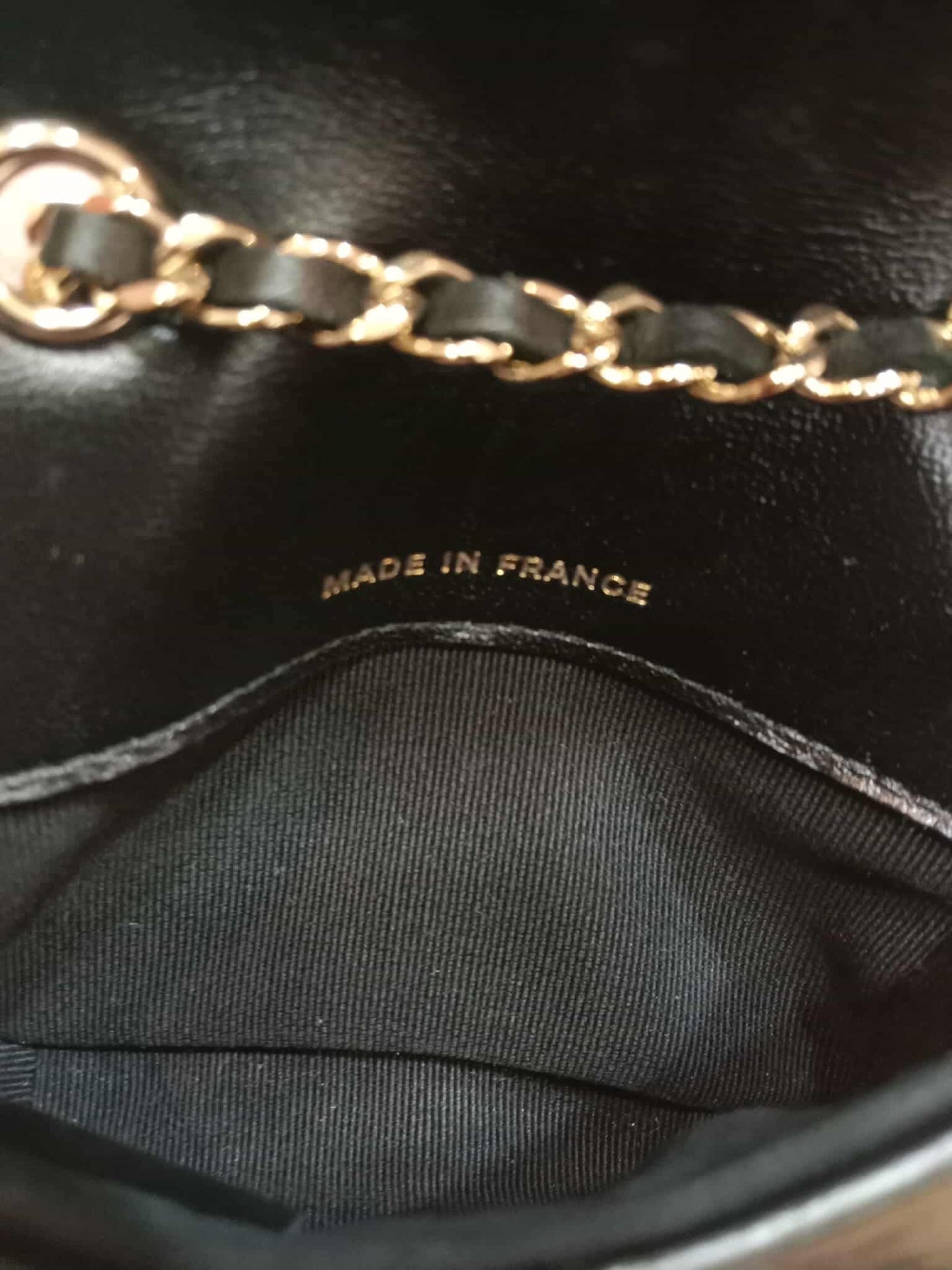 Chanel Bow Chain Belt Bag Black Lambskin Series 31