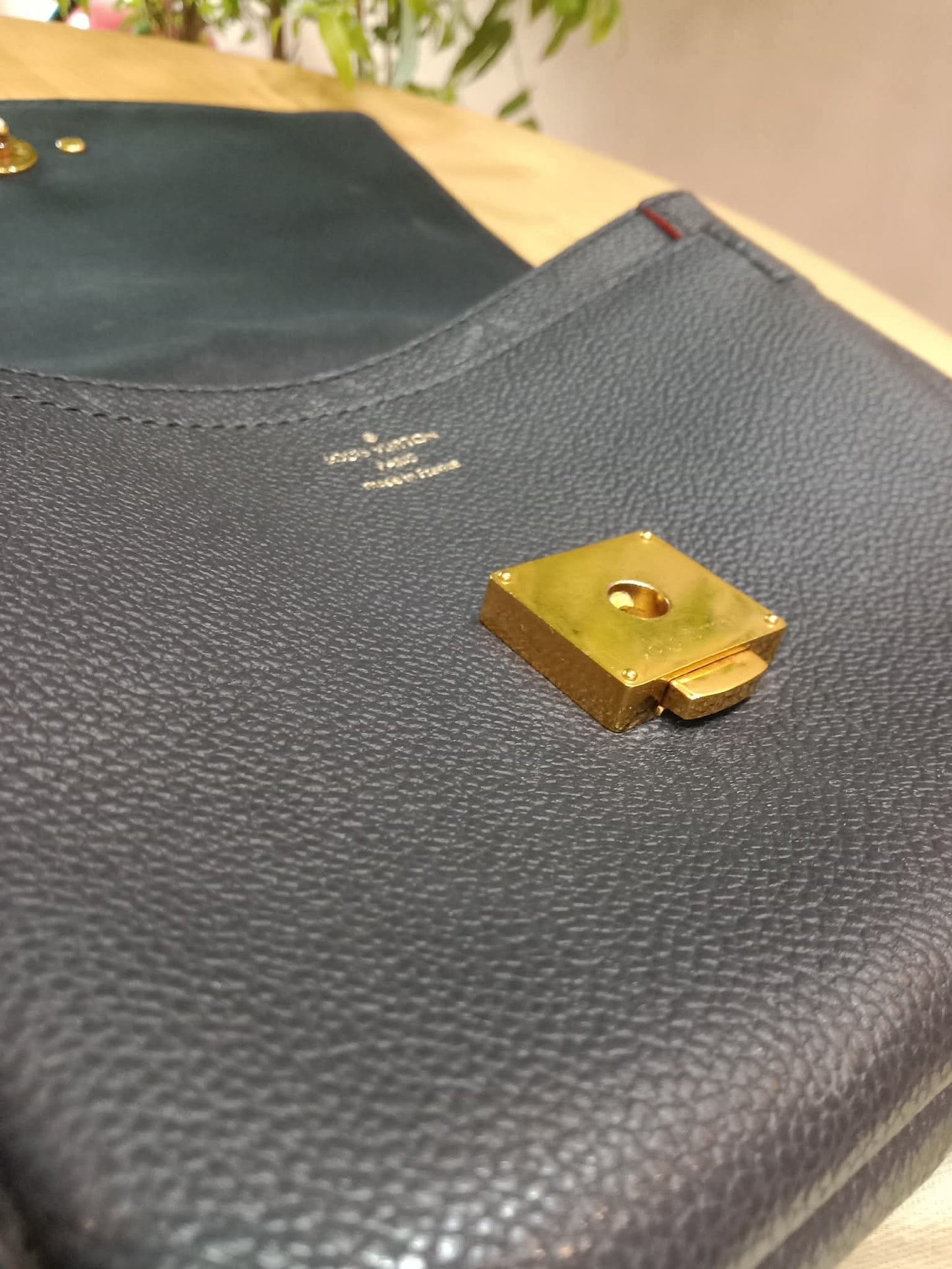 Louis Vuitton Marine/Rouge Monogram Empreinte Leather Blanche BB Bag