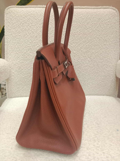 Hermes Birkin 30 Ardennes Noisette Stamp I Square 2005