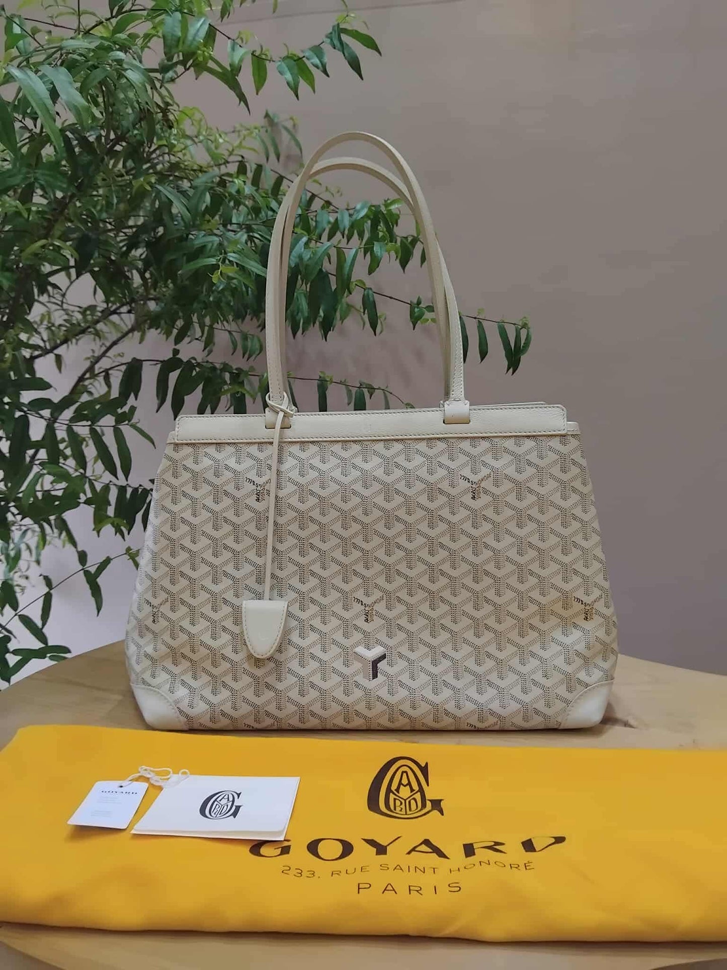 Goyard Bellechasse Biaude White PM