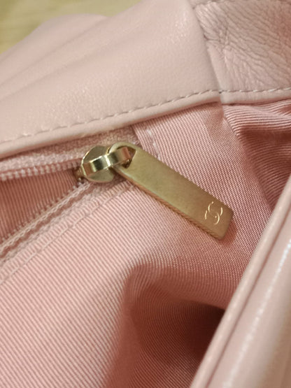 Chanel 19 Lambskin Light Pink Small Series 29