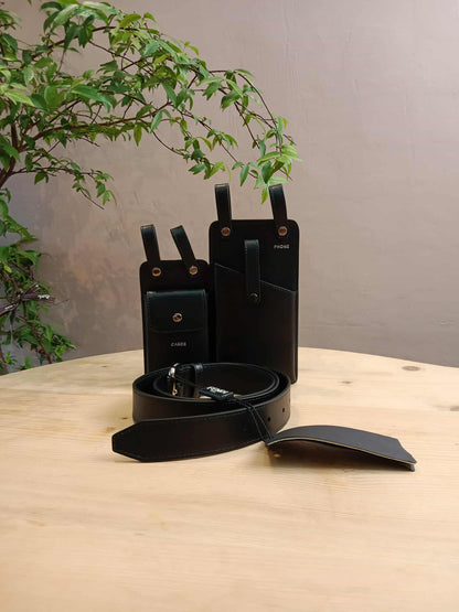 Fendi Belt Two Pouch Black
