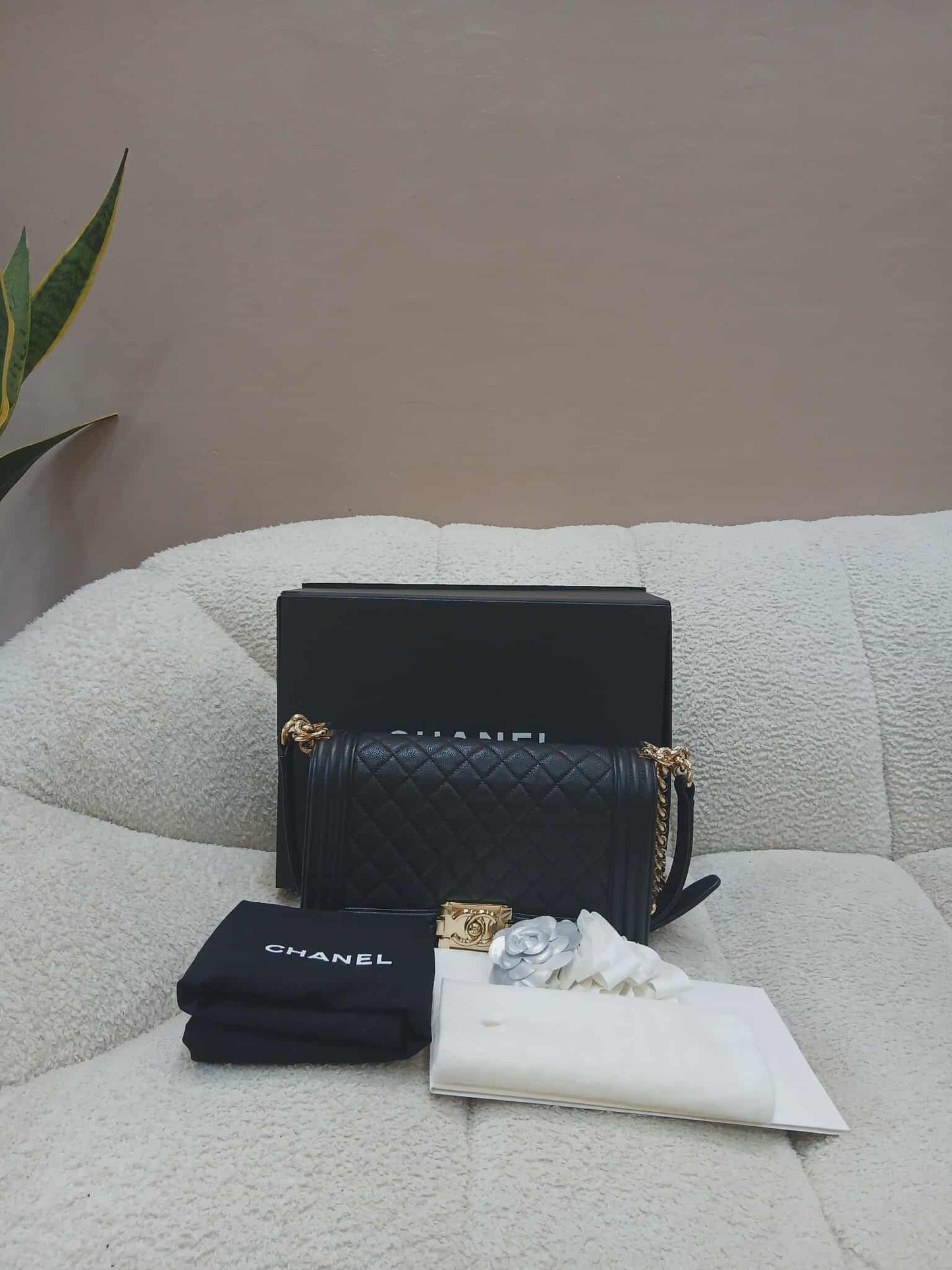Chanel Leboy Caviar Old Medium Black Series 23