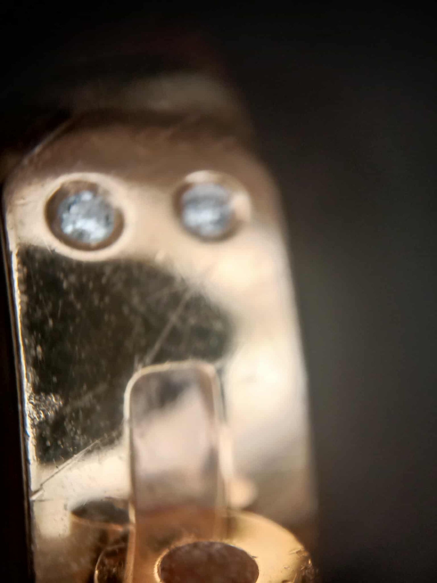 Hermes Kelly Ring in 18K Rose Gold Pave-Set Diamonds on the Clasp Motif