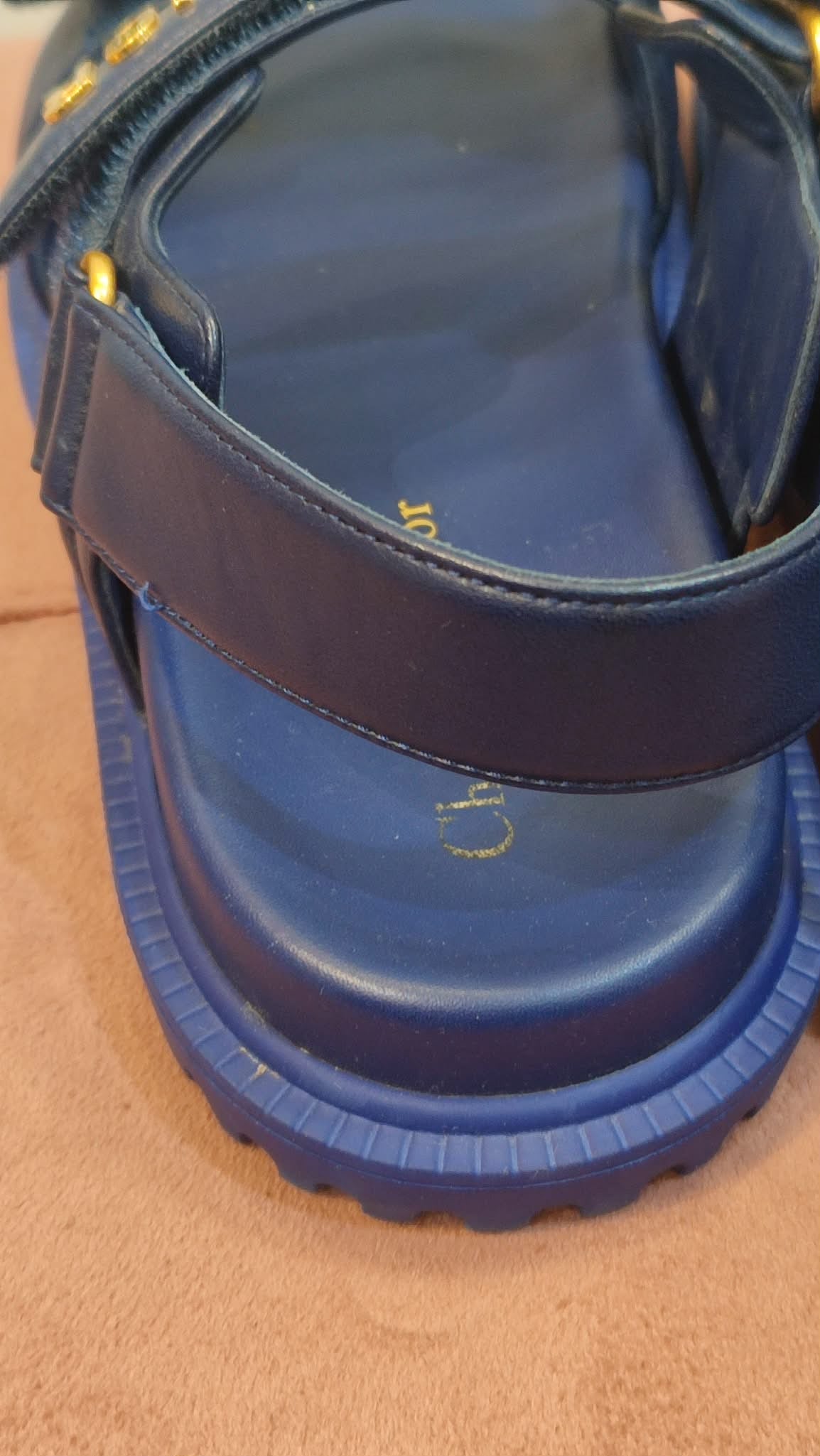 Dior Dioract Blue Royal Lambskin Size 38