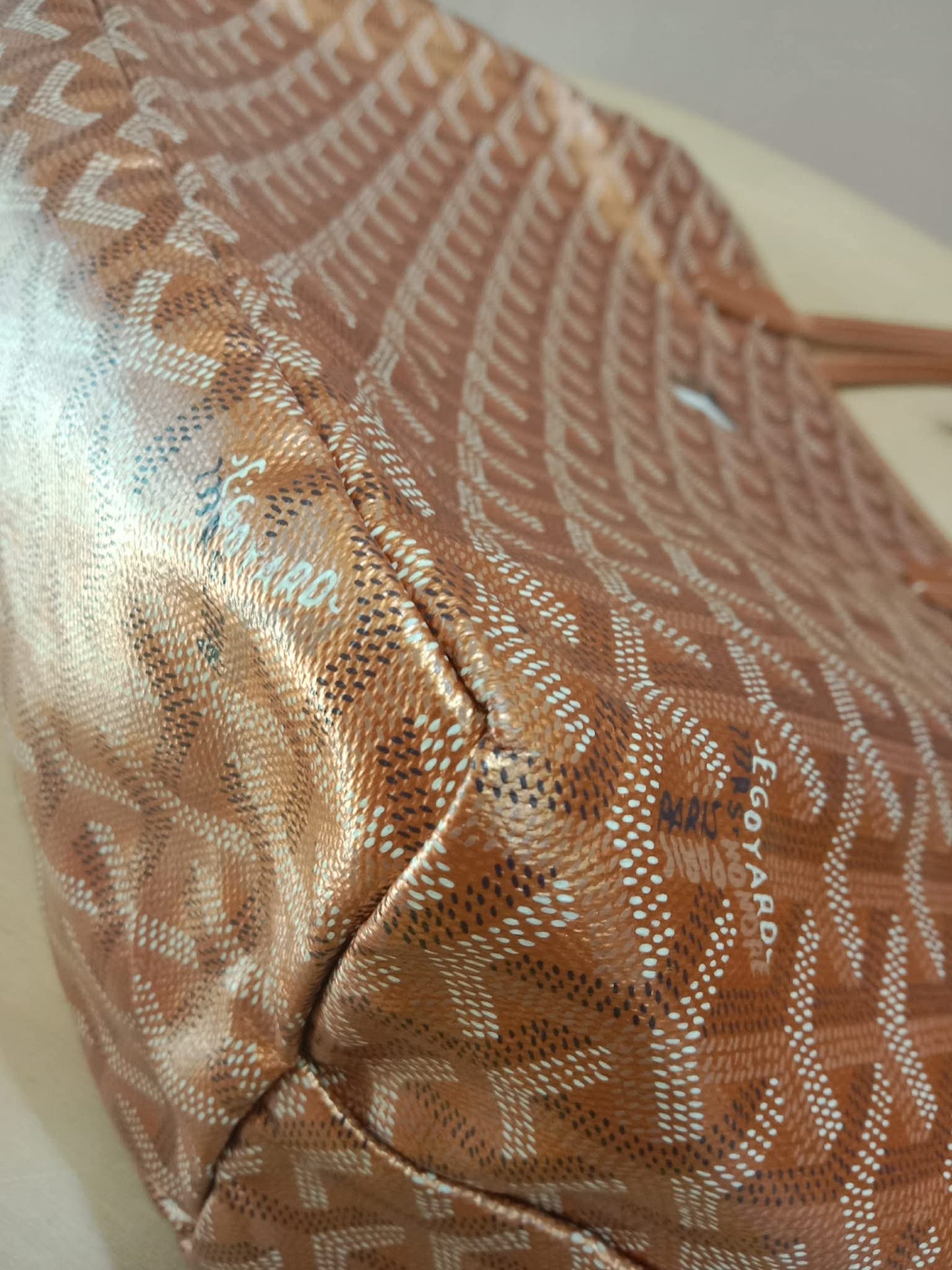 Goyard Saint Louis Limited Edition Rose Gold Tote Bag PM
