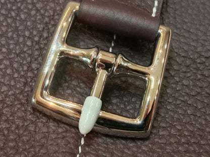 Hermes Halzan 31 Clemence Bicolor Rouge/Pink Stamp B 2023