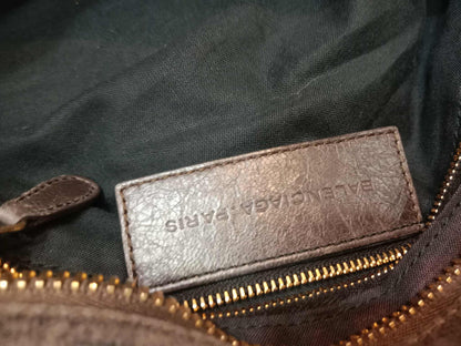 Balenciaga Giant City Bag Distressed Lambski Black