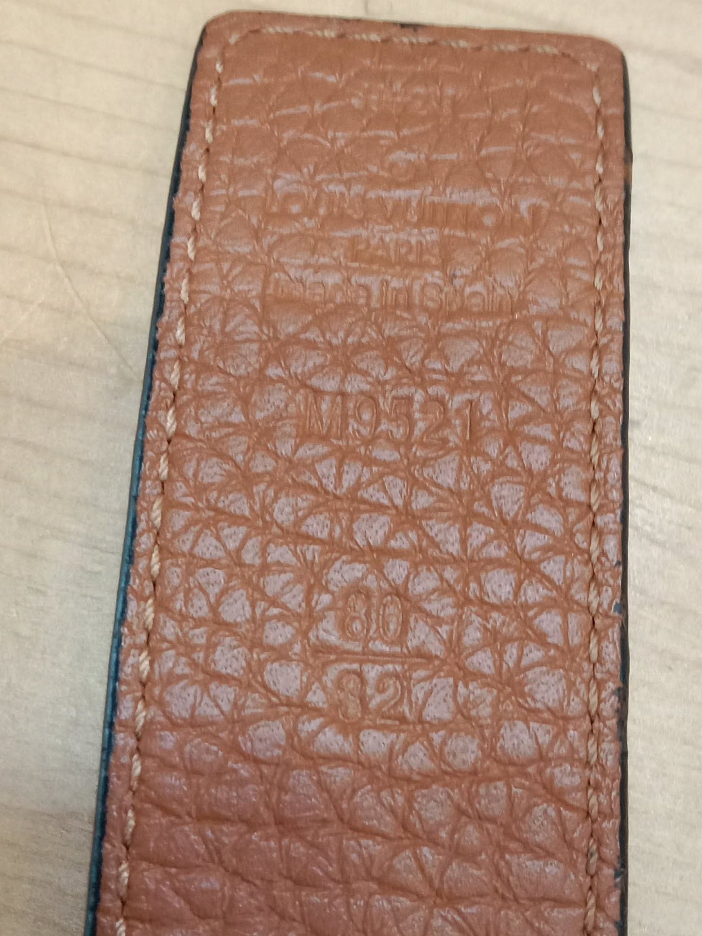 Louis Vuitton Taurillion Calfskin 30mm Reversible Belt Brown/Black