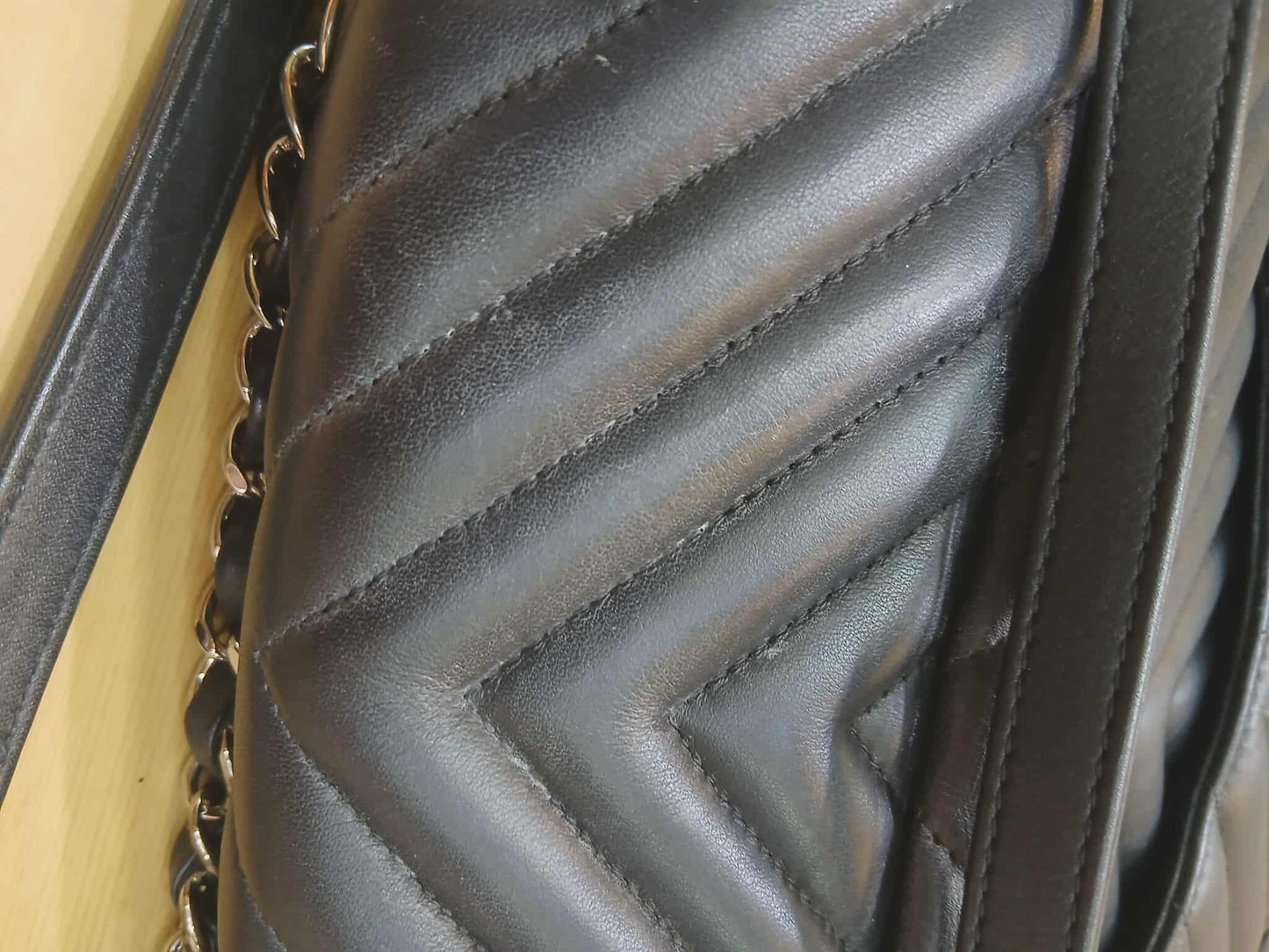 Chane Urban Spirit Backpack Chevron Lambskin Black Series 22