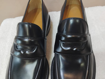 Gucci Men's Black Leather Loafers Size 7