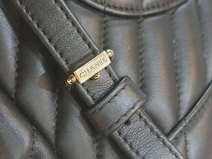 Chane Urban Spirit Backpack Chevron Lambskin Black Series 22