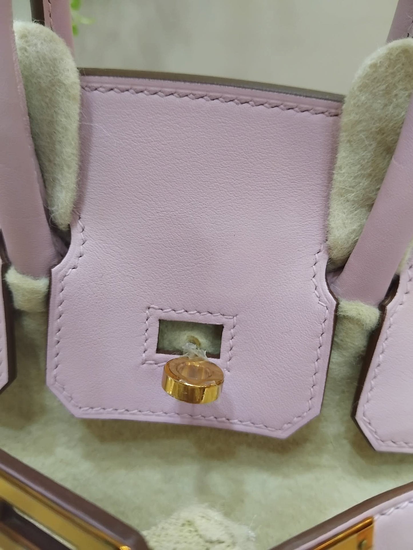 Hermes Birkin 25 Mauve Sylvestre Swift Rose Gold Hardware Stamp W 2024