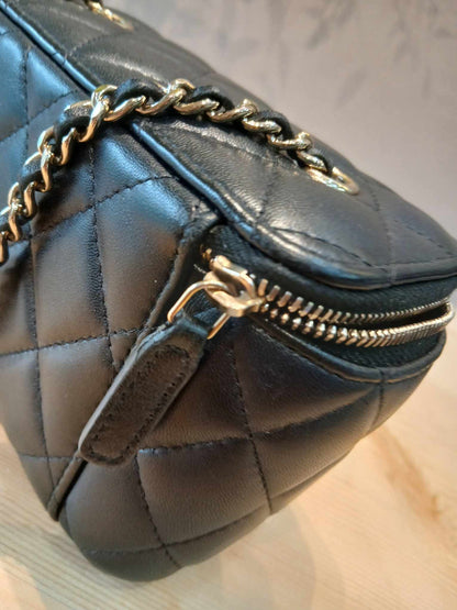 Chanel Vanity Case Black Lambskin Series 31