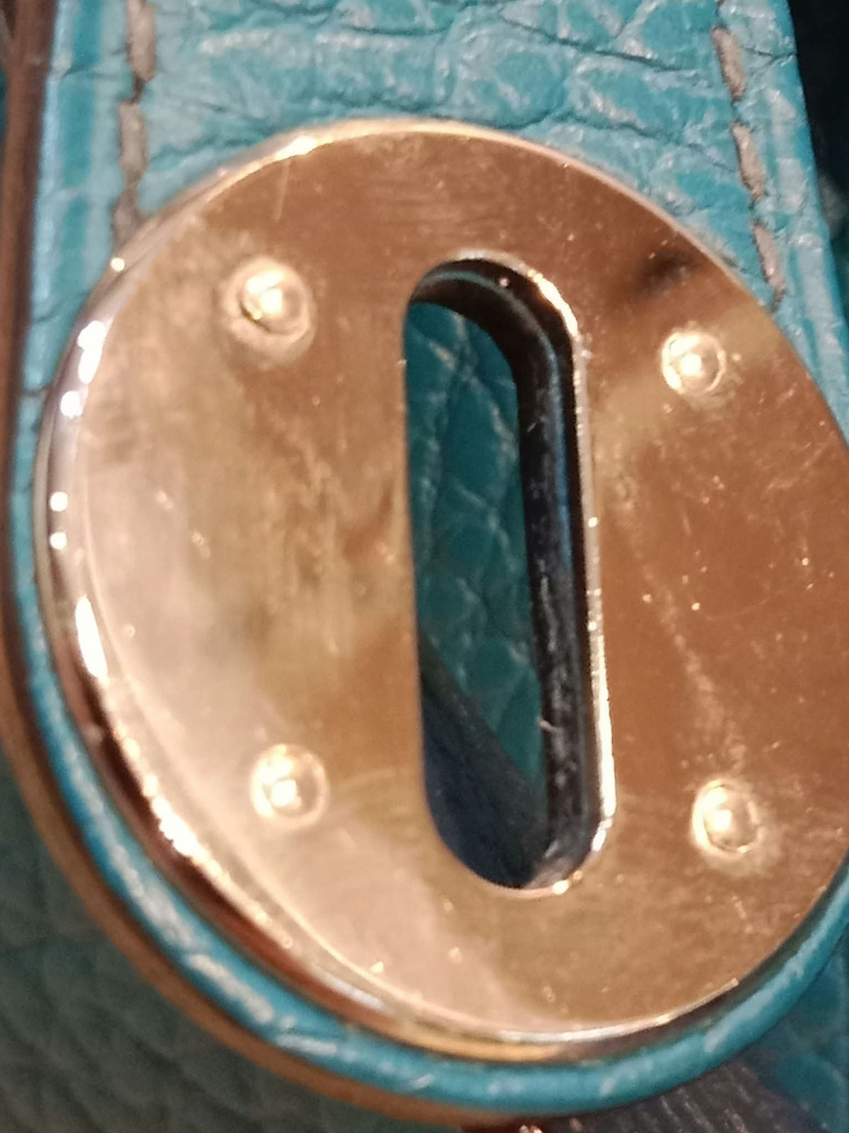 Hermes Lindy 30 Clemence Bleu Izmir Stamp R 2014