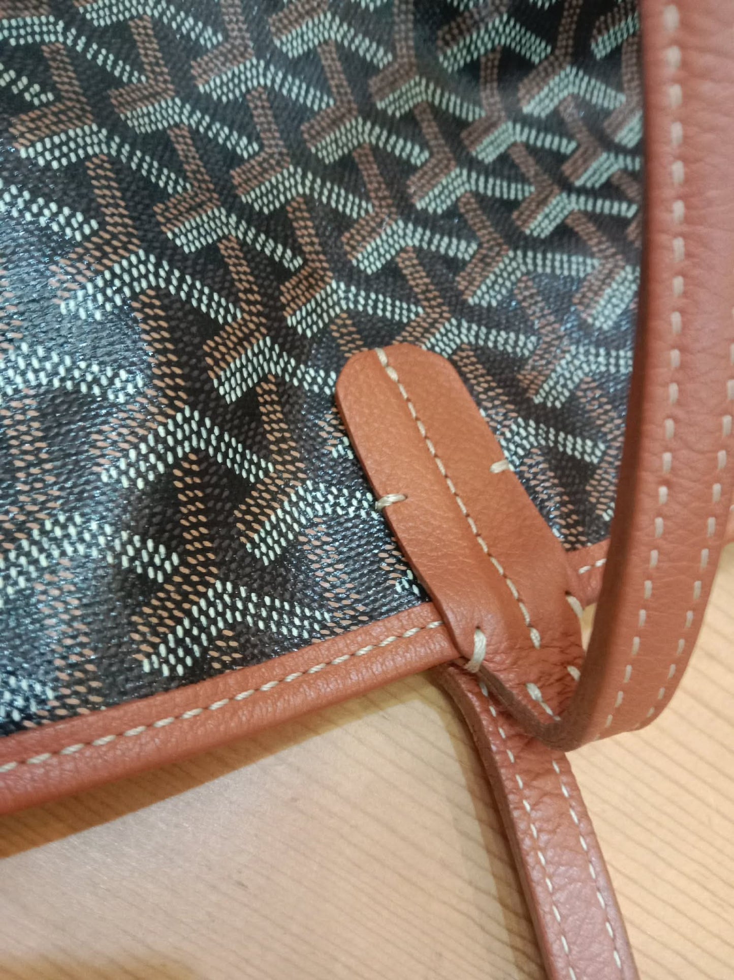 Goyard Saint Louis Tote Bag Noir/Naturelle PM