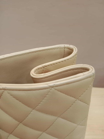 Chanel Classic CC Tote Beige Lambskin Series 21