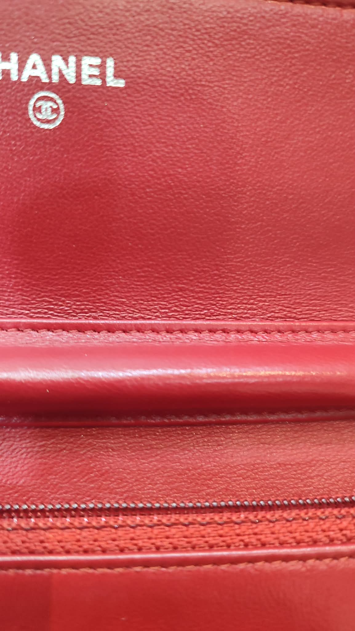 Chanel Wallet on Chain Red Lambskin Series 16