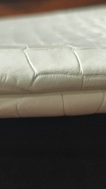Chanel OCase Croc Embossed White Series 28