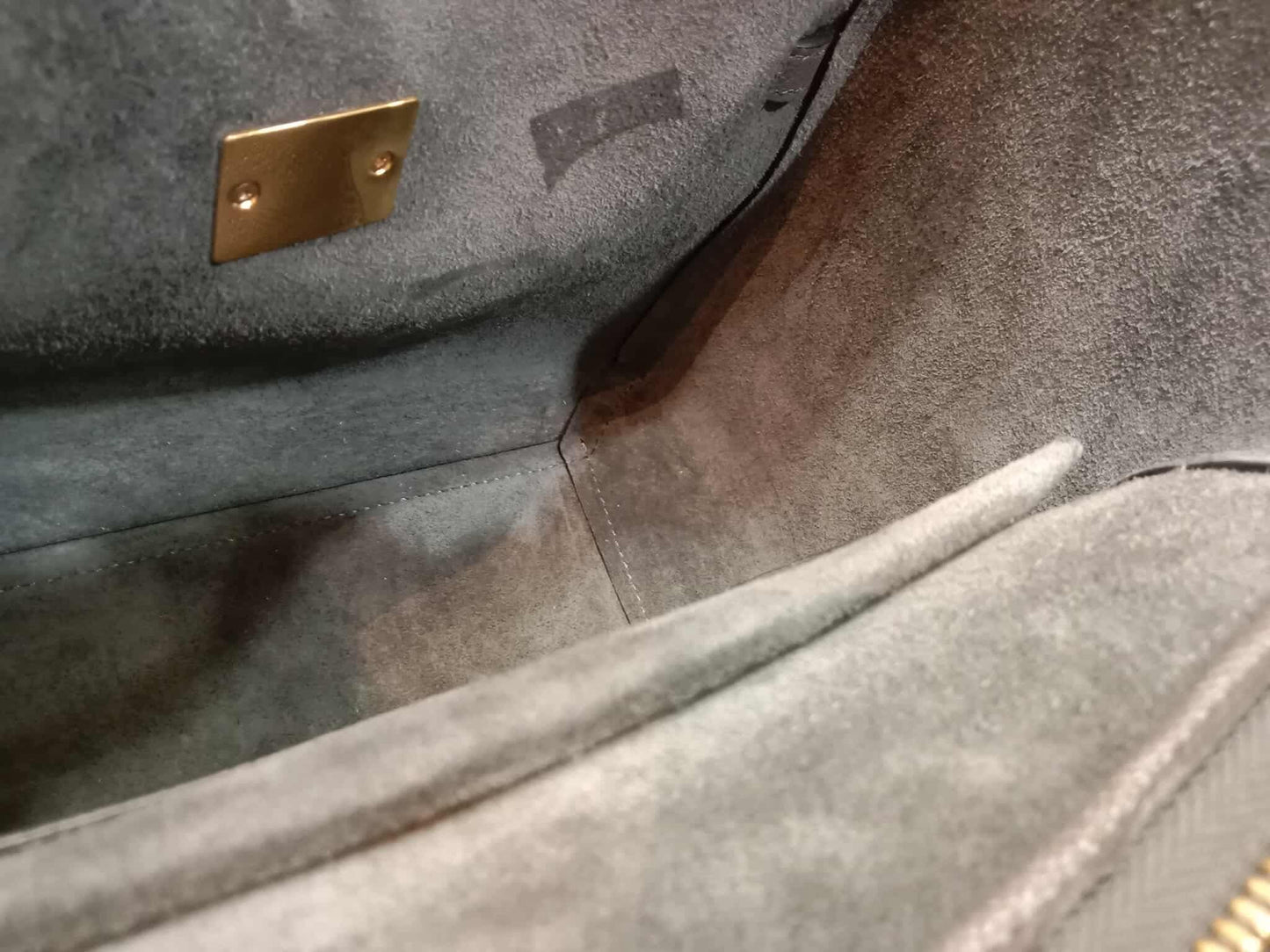 Celine Mini Belt Bag Grey in Grained Calfskin GHW