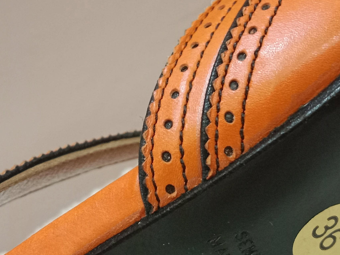 Hermes Slingback Mules Orange size 36
