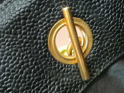 Chanel Timeless CC Shopper Tote Bag Caviar Black Series 3