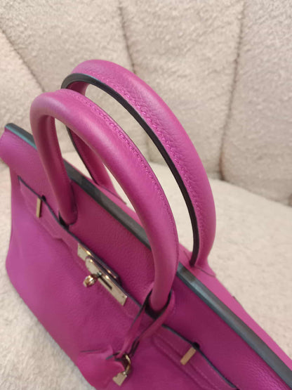 Hermes Birkin 30 Pink Fanta Togo Stamp A 2017