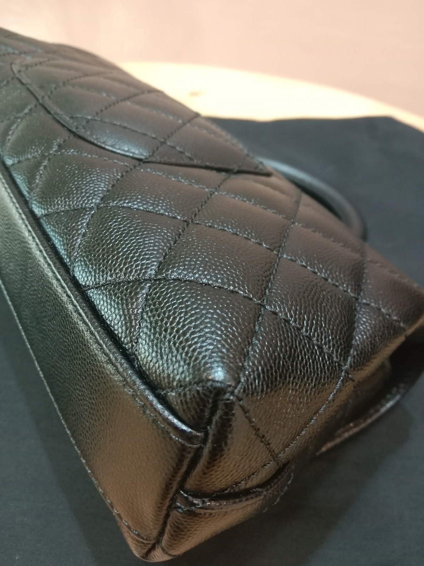 Chanel Cocohandle Eastwest Top Handle Caviar Bag Black