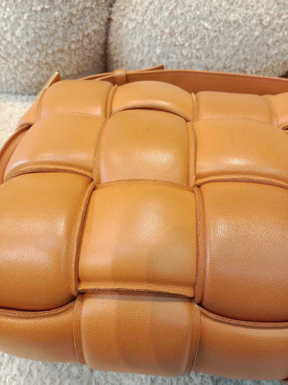 Bottega Veneta Padded Cassette Caramel Crossbody Bag