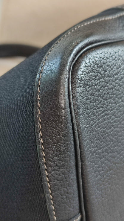 Hermes GPT 36 Noir Canvas/Leather Bag Stamp T 2015