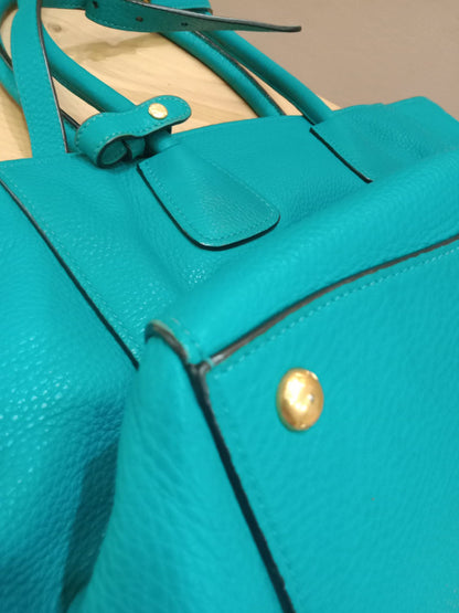Prada Vitello Daino Turquoise Bag