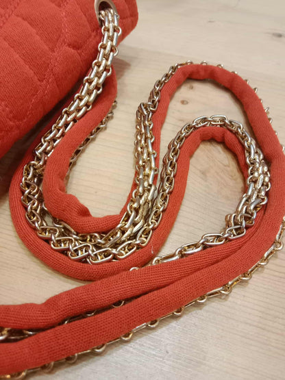 Chanel 2.55 Reissue Double Flap in Coral Jersey Fabric Series 11