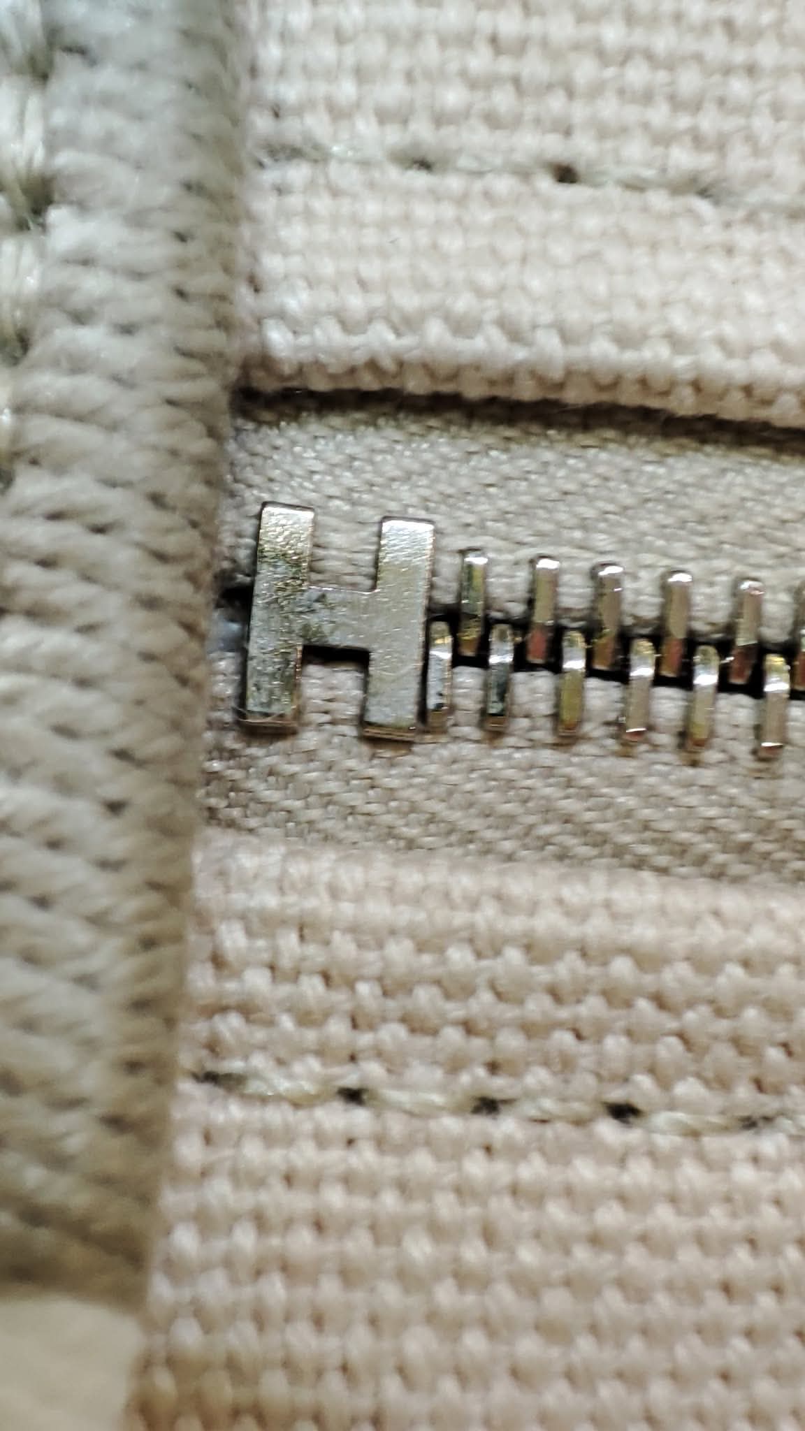 Hermes Bride De Brac Canvas Beige