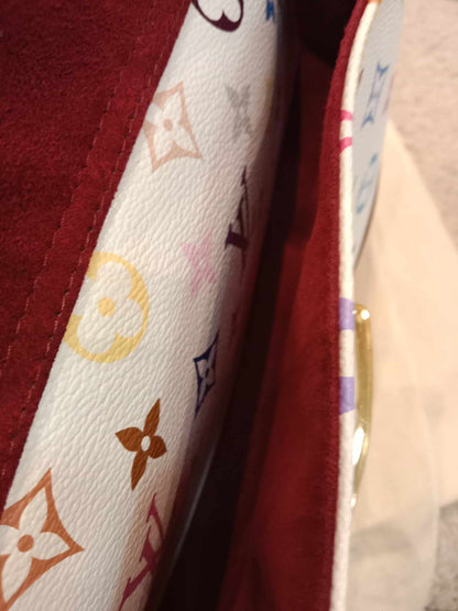 Louis Vuitton x Takashi Murakami Rita White Multicolor Monogram Canvas